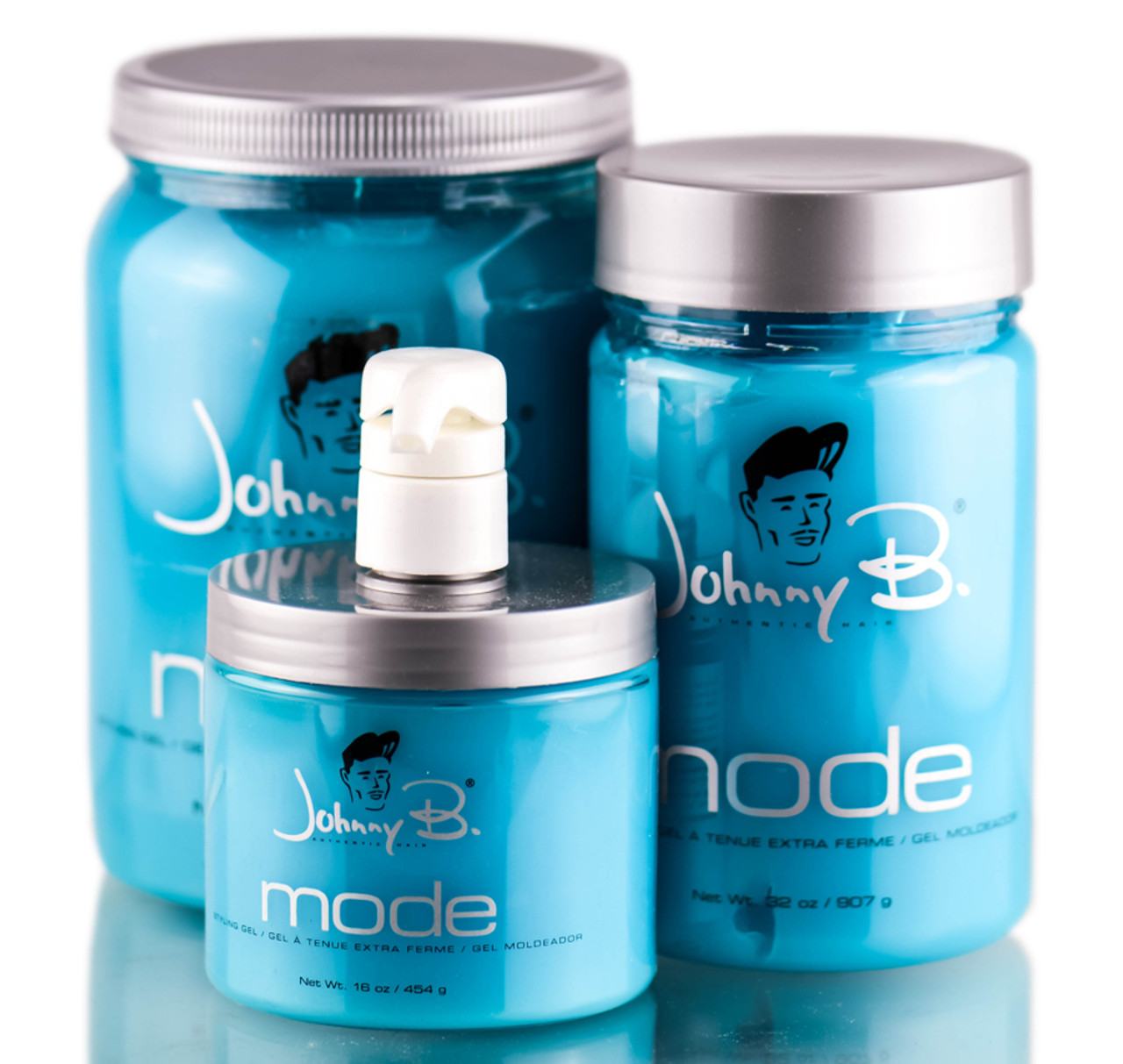 2 PACK Johnny B Mode Gel 32 oz each (pack of 2) ALL HAIR TYPES NEW  PACKAGING 655222274342