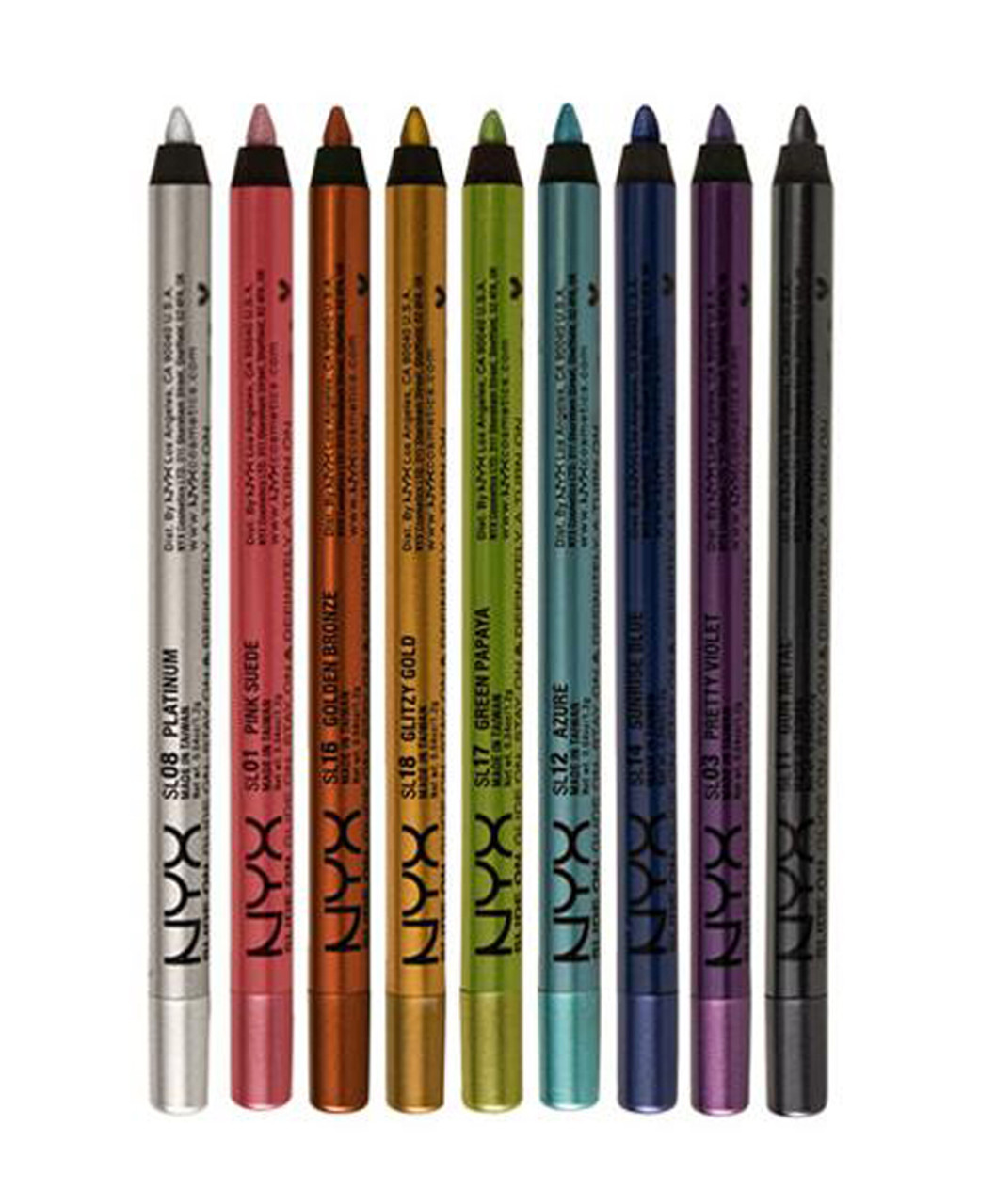 NYX PROFESSIONAL MAKEUP Slim Eye Pencil Eyeliner Pencil - Black Black 1  Count (Pack of 1)