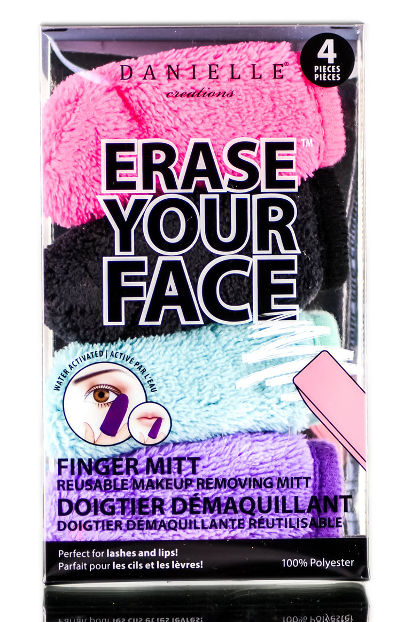 Danielle Creations Erase Your Face Finger Mitt Reusable Make 4 Pack