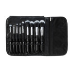 BH Cosmetics Dual Fiber 9 Piece Brush Set with Black Brush Roll-image1