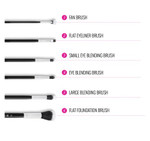 BH Cosmetics Dual Fiber 9 Piece Brush Set with Black Brush Roll-image2