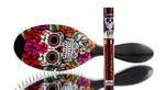 Sleekhair Red Rose Sugar Skull Brush & Lip Set-image1