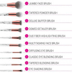 BH Cosmetics Marble Luxe 10 Piece Brush Set