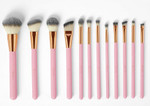 BH Cosmetics Pink Studded Elegance 12 Piece Brush Set