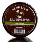 Earthly Body Hemp Seed 3-in-1 Massage Candle Nag Champa
