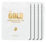 Lapcos 24K Gold Hydra Collagen Gold Foil Premium Facial Mask