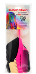 manic panic tool kit that comes with a brush, black gloves and a hair cap