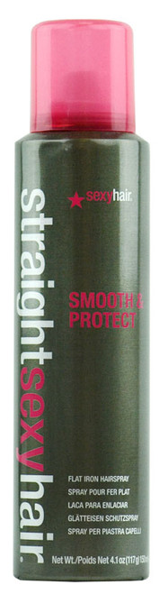 Straight Sexy Hair Smooth & Protect Flat Iron Hairspray-image1