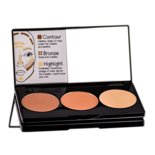 Motives 3-In-1 Contour & Bronze And Highlight Kit-image1