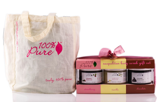 100% Pure Neopolitan Body Scrub Gift Set-image1