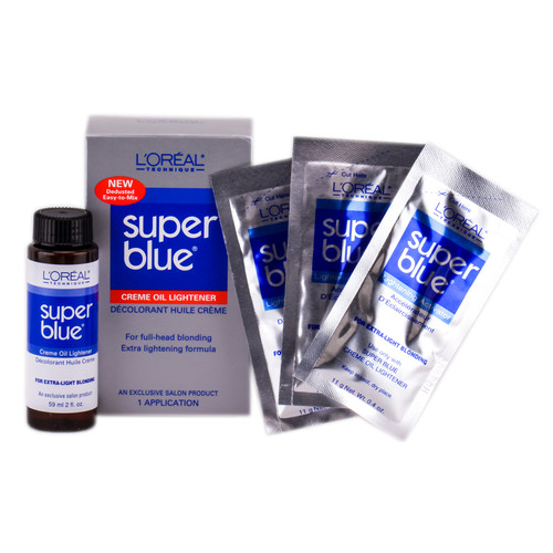 L Oreal Technique Super Blue Creme Oil Lightener Kit 1 Application