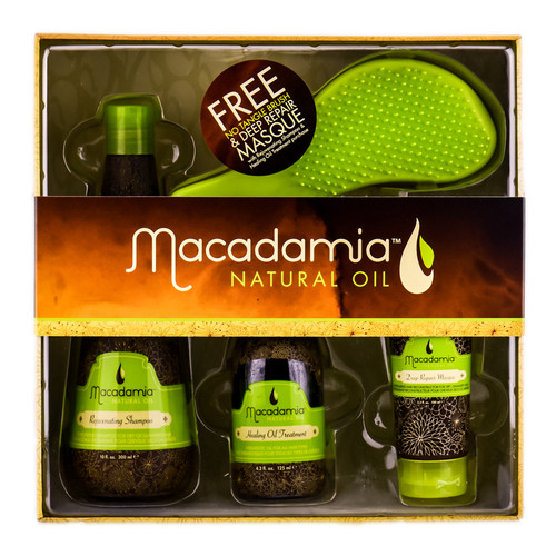 Macadamia Natural Oil 4 Piece Into Kit With No Tangle Brush-image1