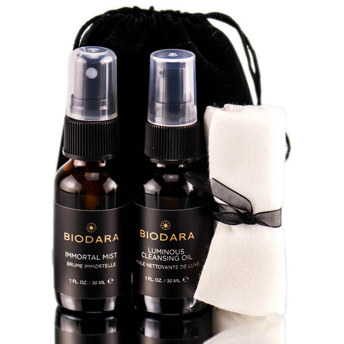 Biodara Luminous Cleansing Oil w/ Immortal Mist Travel Set