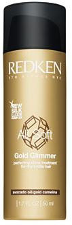 Redken All Soft Gold Glimmer - protecting shine treatment for dry/brittle hair-image1