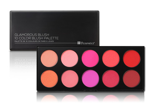 BH Cosmetics Glamorous 10 Color Blush Palette-image1