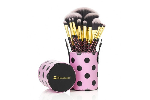 BH Cosmetics 11 Pc Pink a Dot Brush Set-image1