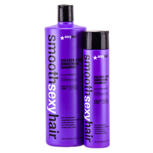 Smooth Sexy Hair Sulfate Free Smoothing Shampoo with Coconut Oil