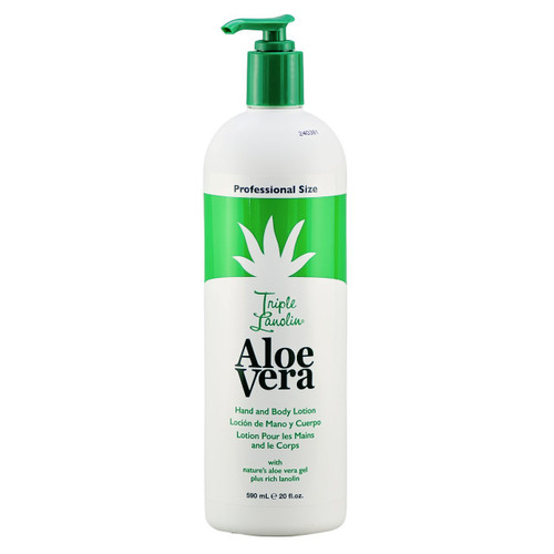 triple lanolin aloe vera hand and body lotion