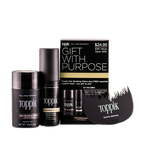 Toppik Hair Building Fibers Gift with Purpose Kit