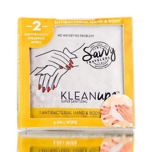 Savvy Travelers KleanUps 2-in-1 Antibacterials-image1