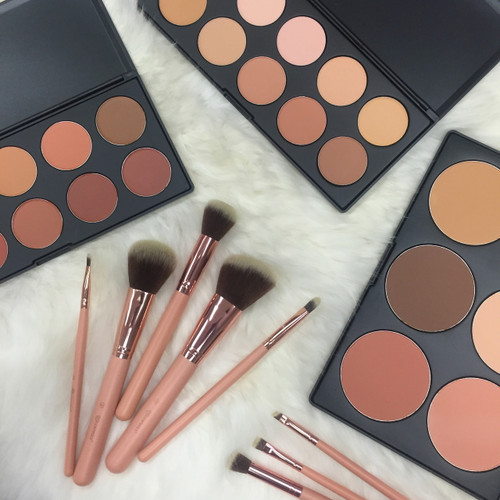 bh cosmetics 10 color blush palette
