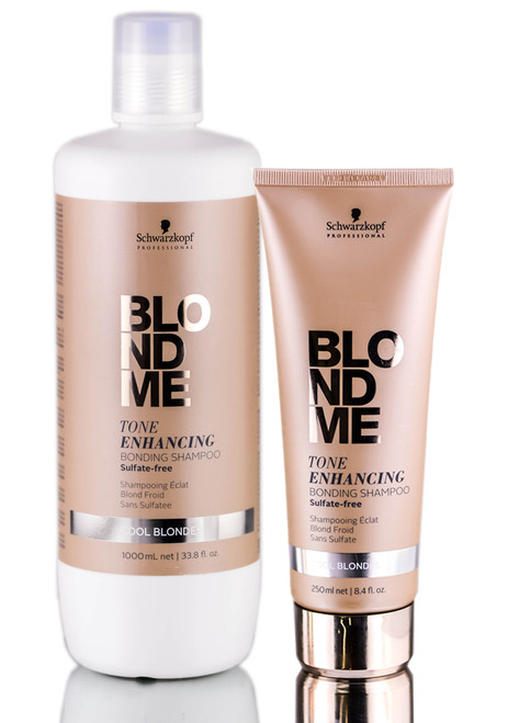 Schwarzkopf Pro BlondMe Tone Enhancing Cool Blonde Bonding Shampoo-image1
