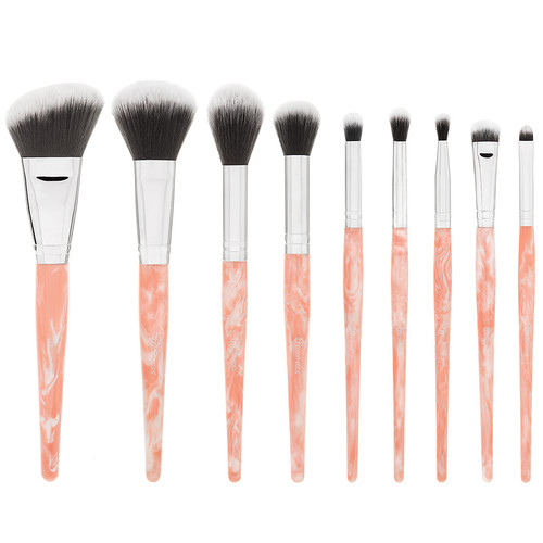 BH Cosmetics Rose Quartz 9 Piece Brush Set