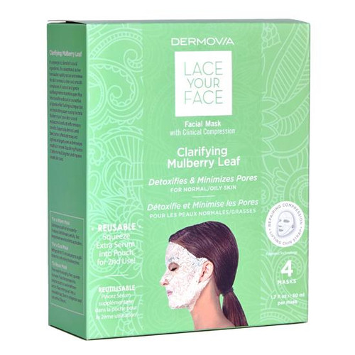 Dermovia Lace Your Face Facial Mask Clarifying Mulberry Leaf-image1