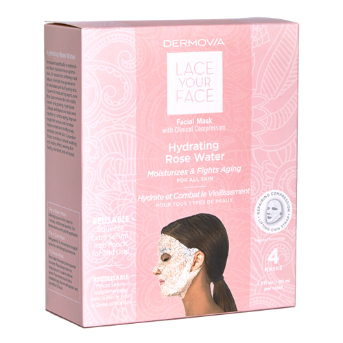Dermovia Lace Your Face Facial Mask Hydrating Rose Water-image1