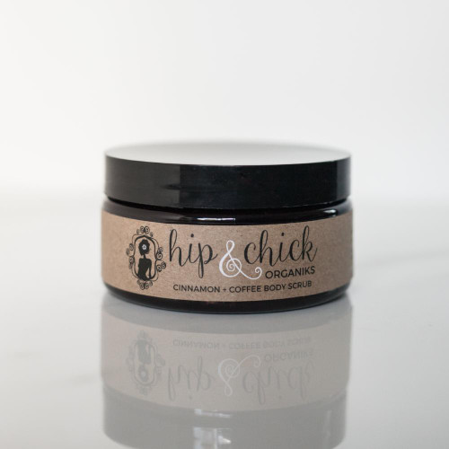 Hip & Chick Organiks Cinnamon + Coffee Body Scrub