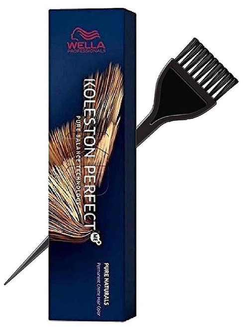 Wella KOLESTON Perfect Me+ Permanent Creme Haircolor, 2 oz (with Sleek Tint Brush) Hair Color Dye