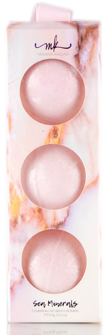 Manna Kadar Relax Sea Minerals Champagne Bath Bombs-image1