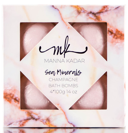 Manna Kadar Relax Sea Minerals Champagne 4 Bath Bombs-image1