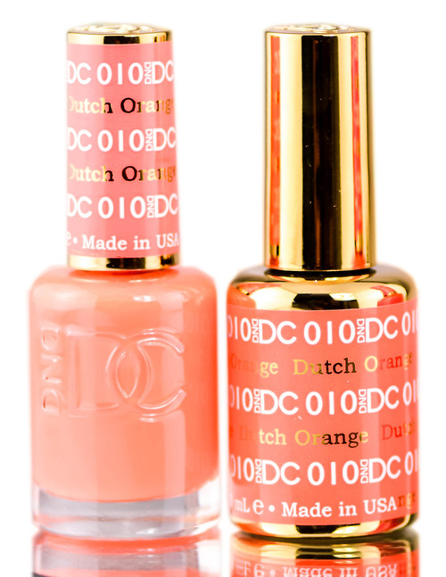 DND DC Oranges GEL POLISH DUO, Gel Lacquer 0.5 oz + Matching Nail Polish Color 0.5 oz, Daisy Nails-image1