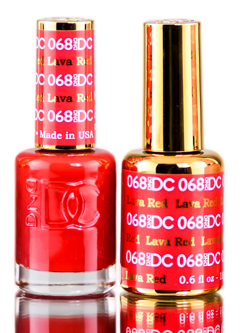 DND DC Reds GEL POLISH DUO, Gel Lacquer 0.5 oz + Matching Nail Polish Color 0.5 oz, Daisy Nails-image1