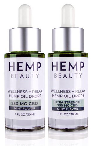 HempBeauty Wellness + Relax Hemp Mint Oil Drops-image1