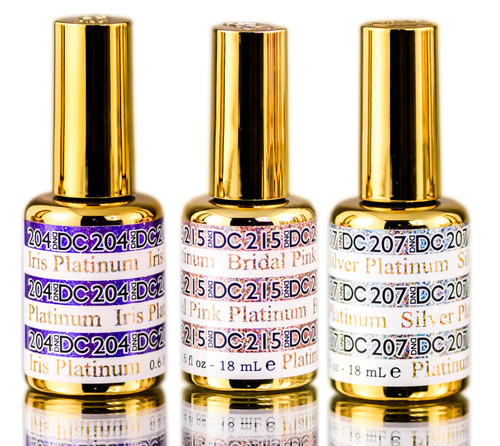 DND DC PLATINUM Gel Polish, Premium Gel Polish for Nails Containing Glitter-image1