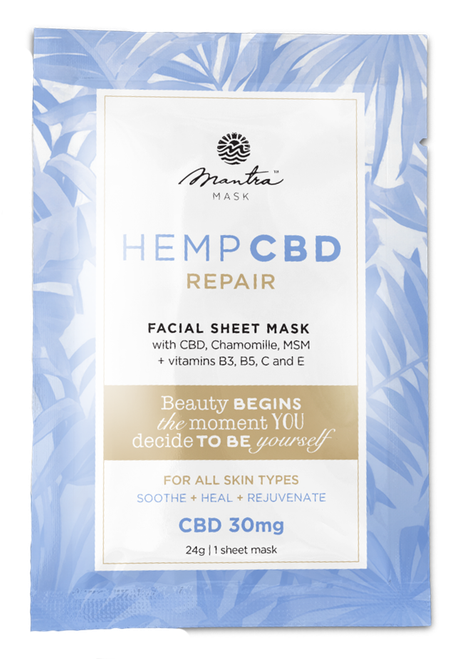 Mantra Mask Hemp CBD Repair Facial Sheet Mask-image1
