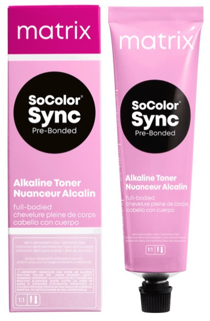Matrix SoColor Color Sync Pre-Bonded Demi-Permanent Haircolor (3 oz) - Alkaline Toner Full-Bodied-image1
