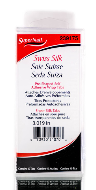Super Nail Swiss Silk Pre-Shaped Self Adhesive Wrap Tabs Sheer Silk Tabs-image1