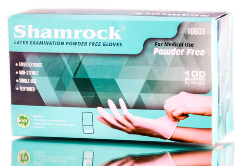 Shamrock Latex Powder-Free Gloves