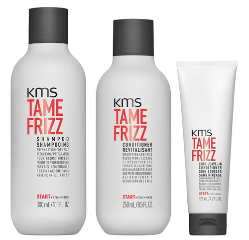 KMS Set - Tame Frizz Shampo & Conditioner & Leave-In Conditioner-image1