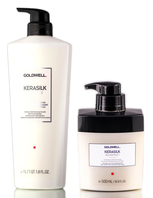 Goldwell Kerasilk Revitalize Nourishing Shampoo & Intensive Repair Mask-image1