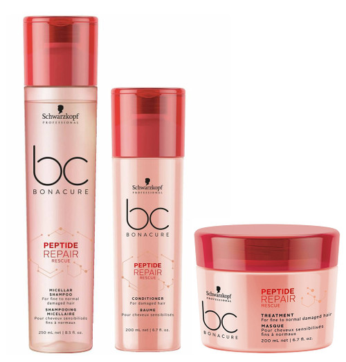 Schwarzkopf BC Bonacure Repair Rescue Shampoo, Conditioner & Treatment