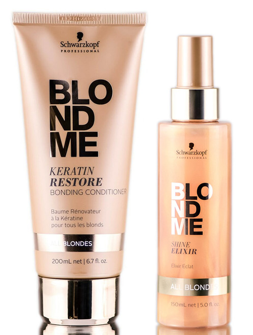 Schwarzkopf BlondMe Keratin Restore Bonding Conditioner & Shine Elixir-image1