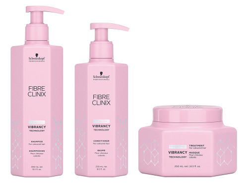 Schwarzkopf Fibre Clinix Vibrancy Shampoo, Conditioner & Treatment-image1