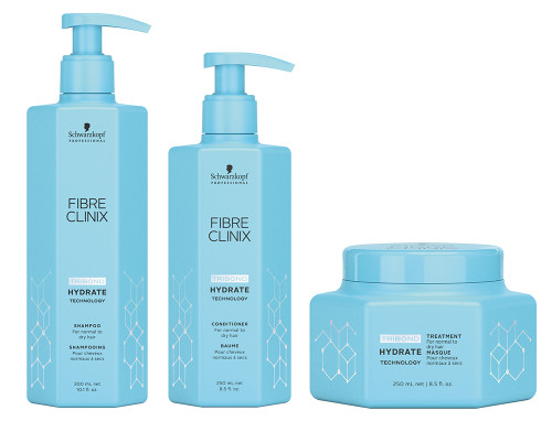 Schwarzkopf Fibre Clinix Hydrate Shampoo, Conditioner & Treatment-image1