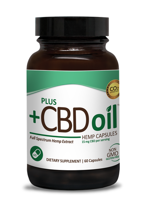 Plus +CBD Oil Capsules (15mg CBD)-image1