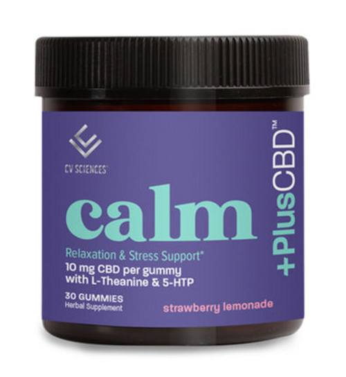 Plus +CBD Oil Calm Relaxation & Stress Support Gummies (10mg CBD)