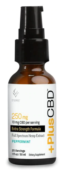 Plus +CBD Peppermint Drops 250mg Extra Strength Formula-image1